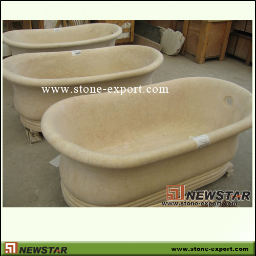 Construction Stone,Bathtub and Tray,Beige Marble