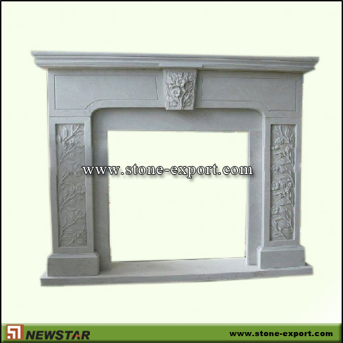 Fireplace Mantels,Sandstone Fireplace,White Sandstone