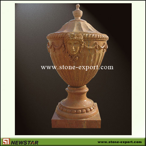 Landscaping Stone,Flowerpot and Vase,Henan Yellow Marble