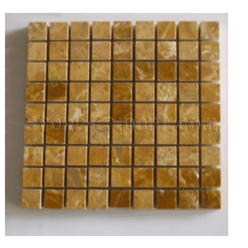 Marble and Onyx Products,Marble Mosaic Tiles,Copper Yellow