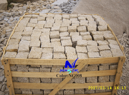 Stone Products Series,Cobblestone Kerbstone,Golden Yellow