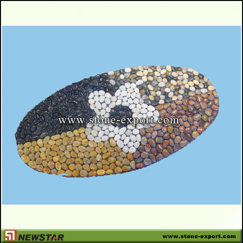 Pebble Series,Stone Mats,Multicolor Pebble