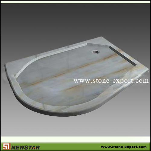 Construction Stone,Bathtub and Tray,White Onyx