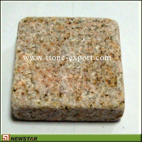 Paver(Paving Stone),Cubic Cobblestone,G682 Golden Yellow