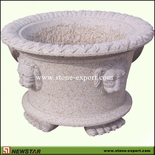 Landscaping Stone,Flowerpot and Vase,G682 Golden Yellow