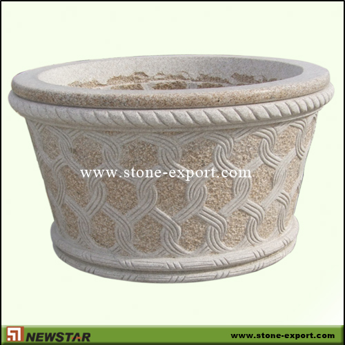 Landscaping Stone,Flowerpot and Vase,G682 Golden Yellow