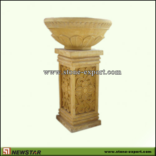 Landscaping Stone,Flowerpot and Vase,Yellow Sandstone