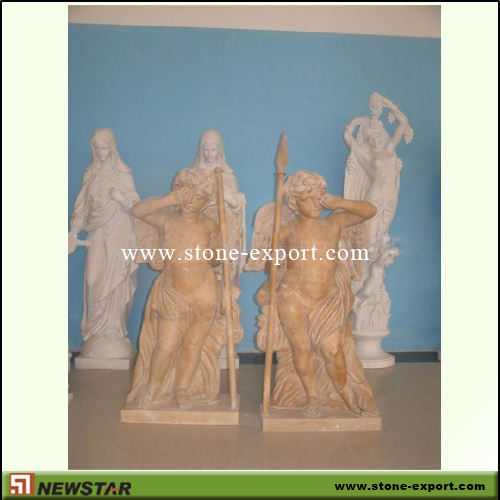 Landscaping Stone,Statue Carving,Henan Yellow Marble