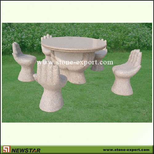 Landscaping Stone,Table and Bench,G682 Golden Yellow