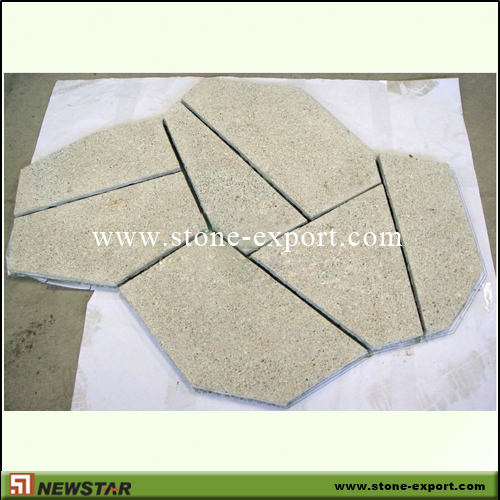 Paver(Paving Stone),Mesh Cobblestone,G682 Golden Yellow
