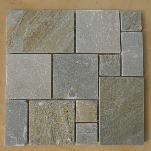 Slate and Quartzite,Slate Mosaic and Border,Natural Slate