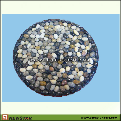 Pebble Series,Stone Mats,Multicolor Pebble