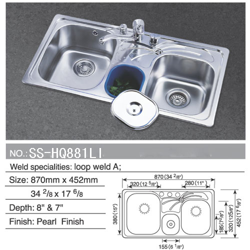 Accessory of Countertop,Stainless Steel Sink,Stainless Steel