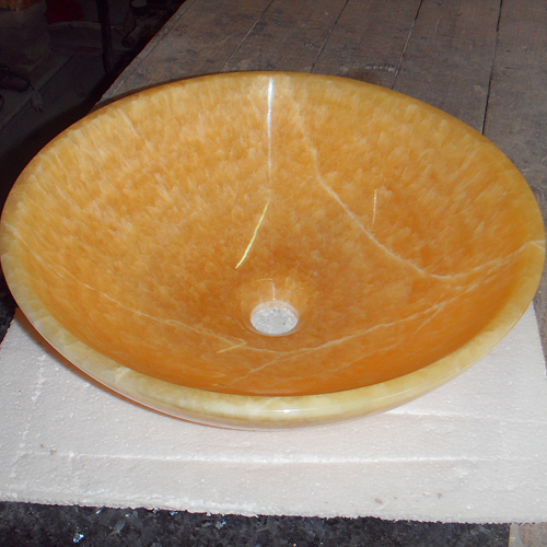 Stone Sink and Basin,Stone Sink,Resin Yellow