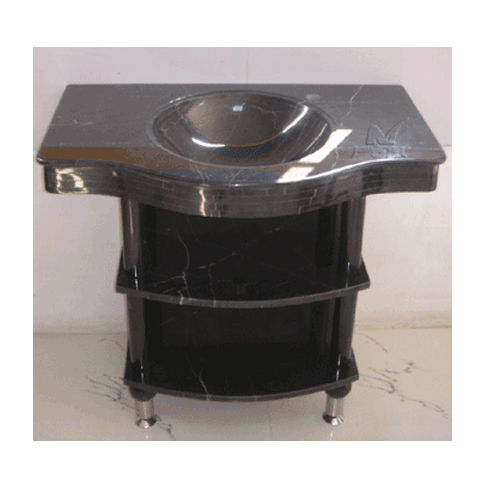 Stone Sink and Basin,Stone Pedestal,Absolute Black