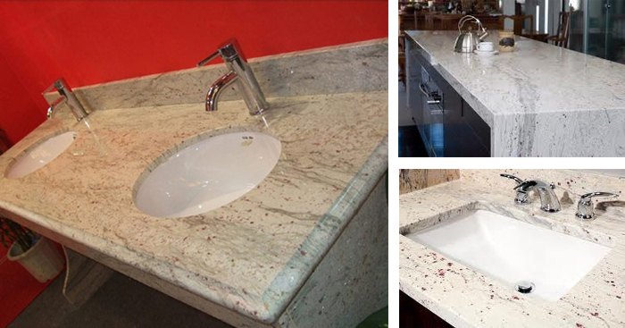 river white granite countertops